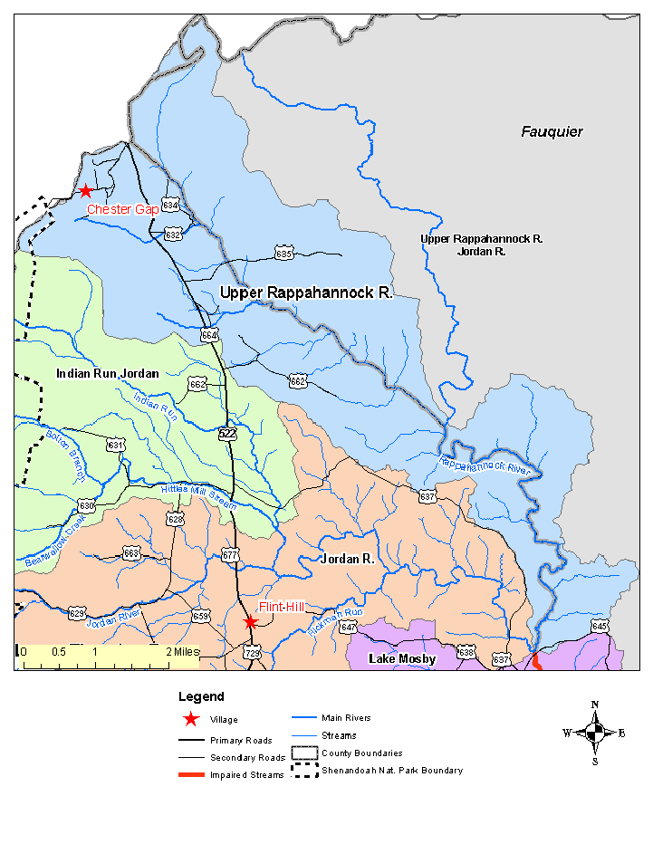 Upper Rappahannock River Overview Map